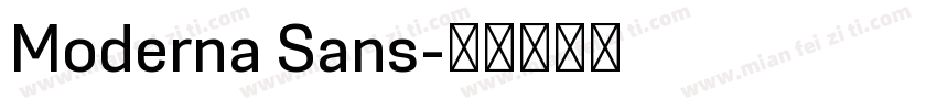 Moderna Sans字体转换